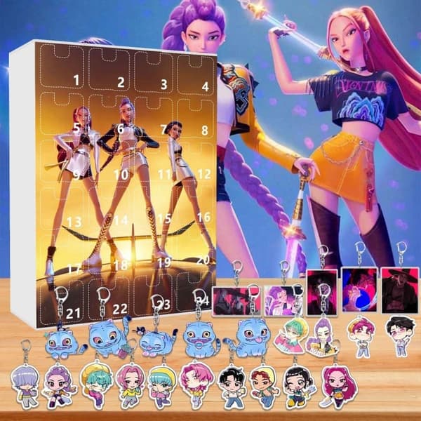 K-Pop Demon Hunters Adventskalender 2025 – 24 Nyckelringar K-Pop Demon Hunters Adventskalender 2025 – 24 Nyckelringar